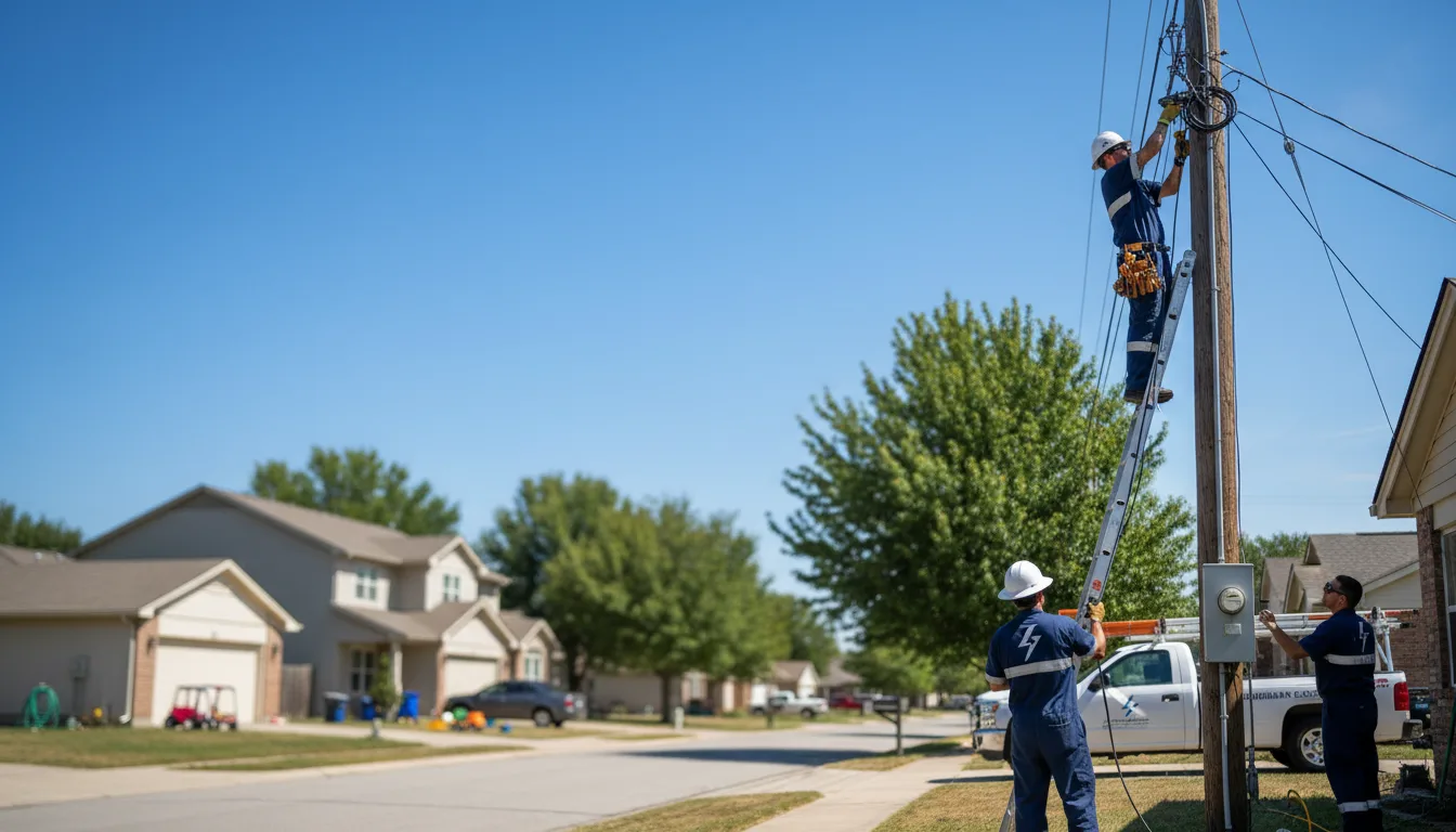 Residential electrician providing installation services in Hardy, IA